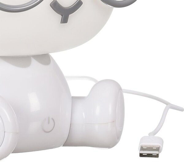 LED-es éjszakai fény, nyúl alakú, műanyag, fehér - LAPIN COOL