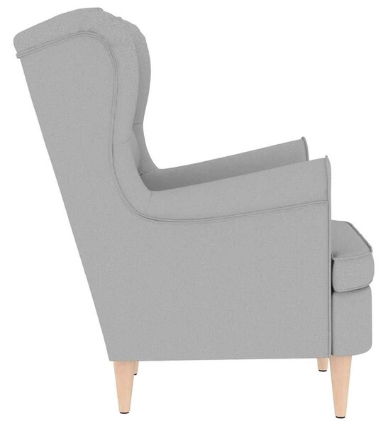 VidaXL felhőszürke szövetfotel 74 x 84 x 100 cm