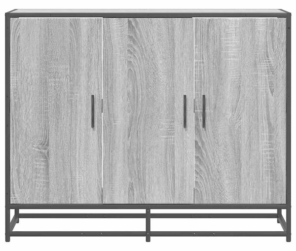 VidaXL szürke sonoma színű szerelt fa tálalószekrény 94x35x76 cm