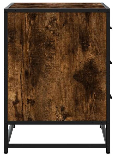 VidaXL füstös tölgy szerelt fa fiókos szekrény 70x41x56 cm