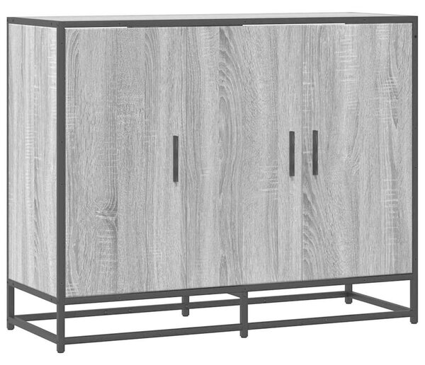 VidaXL szürke sonoma színű szerelt fa tálalószekrény 94x35x76 cm