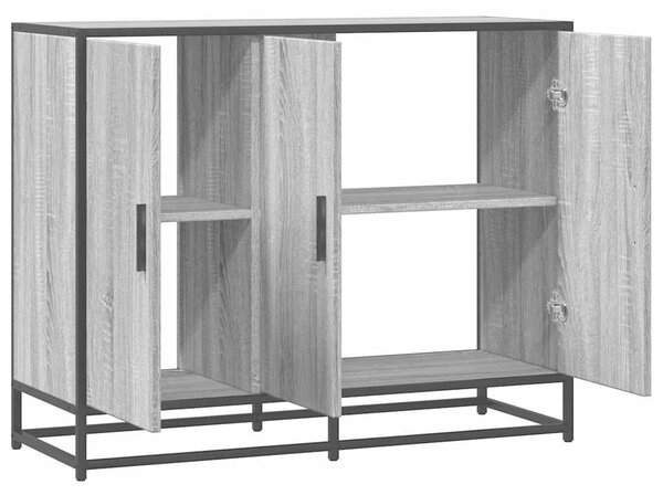 VidaXL szürke sonoma színű szerelt fa tálalószekrény 94x35x76 cm
