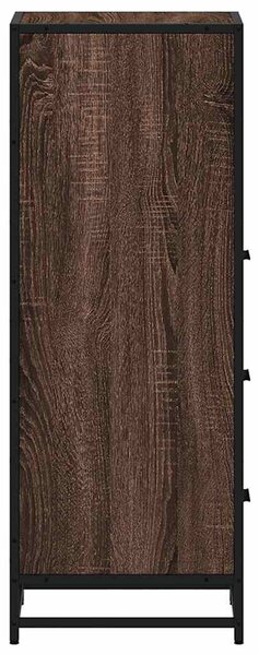 VidaXL barna tölgyszínű szerelt fa fürdőszobaszekrény 35x37,5x100 cm