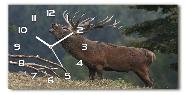 Vízszintes üvegóra Deer a hegyen