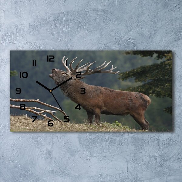 Vízszintes üvegóra Deer a hegyen