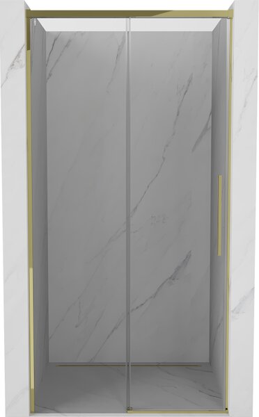 Mexen Rox, tolóajtó zuhanykabinhoz 105 cm, átlátszó üveg, arany profil, 8C2-105-000-50-00