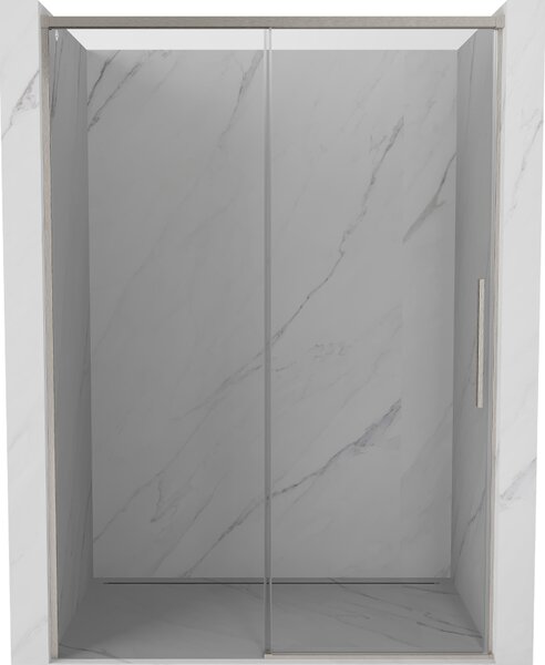 Mexen Rox, tolóajtó zuhanykabinhoz 140 cm, 8 mm-es átlátszó üveg, acélprofil, 8C2-140-000-97-00