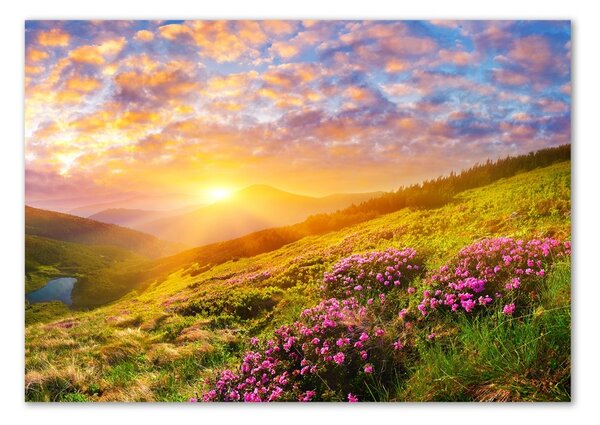 Akril üveg kép Sunset hegy