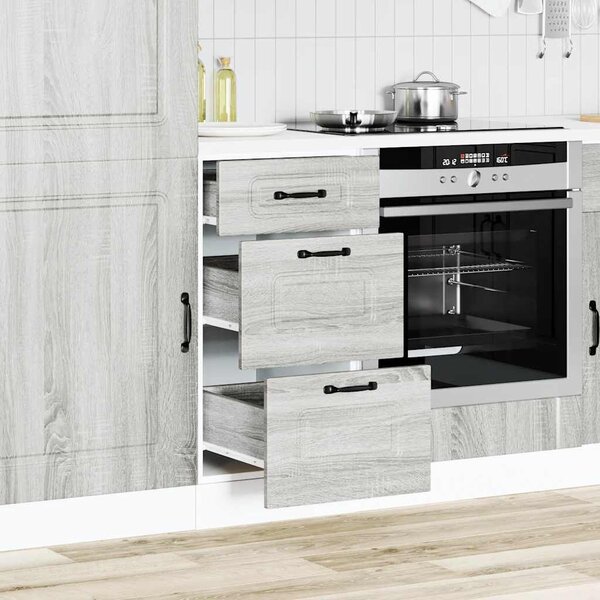 VidaXL konyhai alapszekrény Kalmar szürke sonoma szekrény