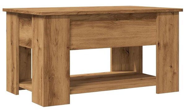 VidaXL dohányzóasztal kézműves tölgy szerelt fa 79 x 49 x 41 cm