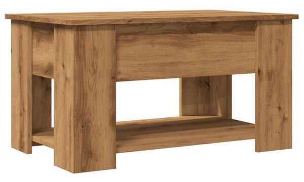 VidaXL dohányzóasztal kézműves tölgy szerelt fa 79 x 49 x 41 cm