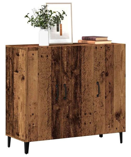 VidaXL antik fa színű szerelt fa tálalószekrény 90 x 34 x 80 cm