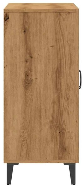VidaXL kézműves tölgy színű szerelt fa tálalószekrény 90 x 34 x 80 cm