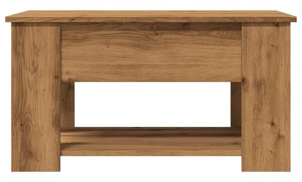 VidaXL dohányzóasztal kézműves tölgy szerelt fa 79 x 49 x 41 cm