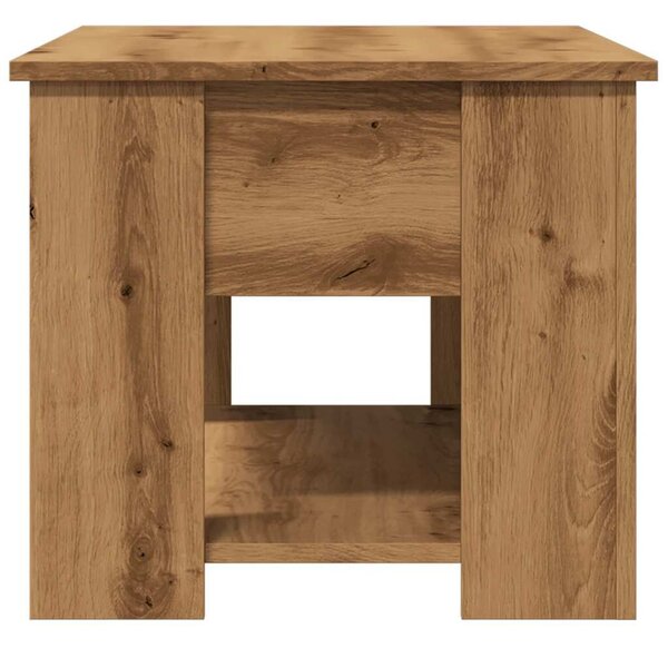 VidaXL dohányzóasztal kézműves tölgy szerelt fa 79 x 49 x 41 cm