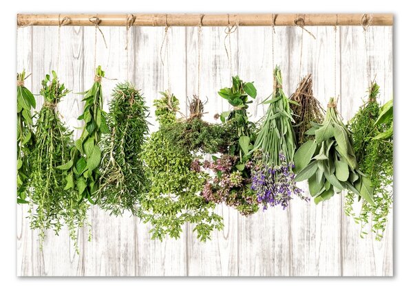 Egyedi üvegkép Herbs egy húr
