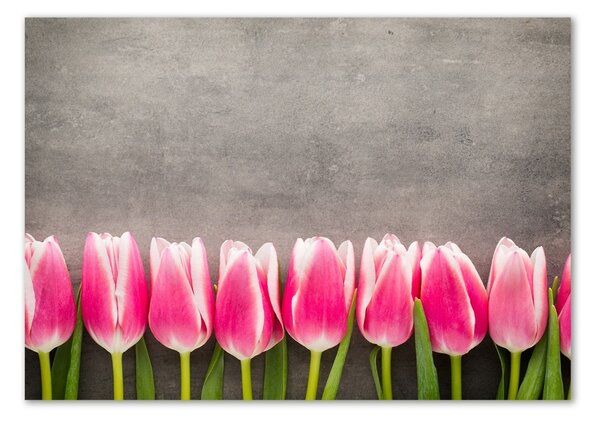 Akrilkép Rózsaszín tulipánok