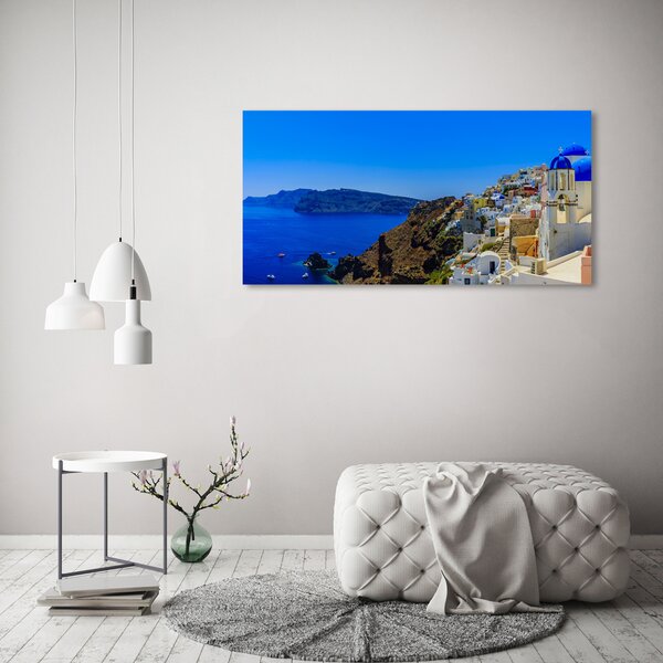 Akril üveg kép Santorini görögország