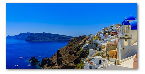Akril üveg kép Santorini görögország