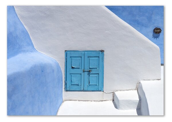 Üvegkép nyomtatás Santorini görögország