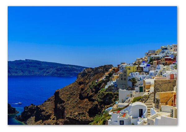 Üvegfotó Santorini görögország