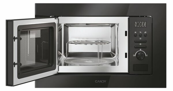 Candy CA20FMW7NB Fekete Grillezős Beépíthető 20 L 800 W mikrohullámú sütő