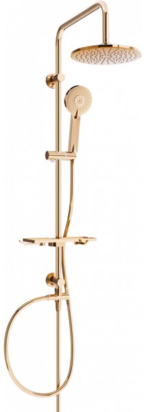 Mexen X40 zuhanygarnitúra felső fejjel 22 cm, rózsa-arany, 7984040091-60