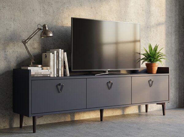 TV állvány PIENA 160 cm, antracit színű