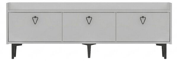 TV állvány PIENA 160 cm, fehér