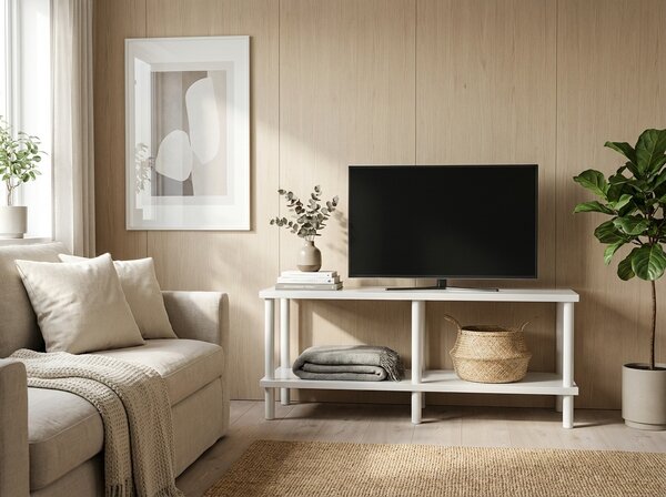 TV szekrény SOLE 90 cm, fehér