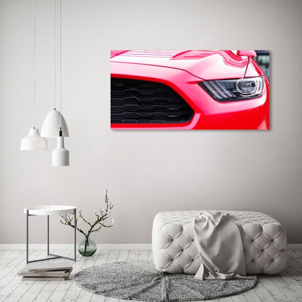 Akrilüveg fotó Piros mustang