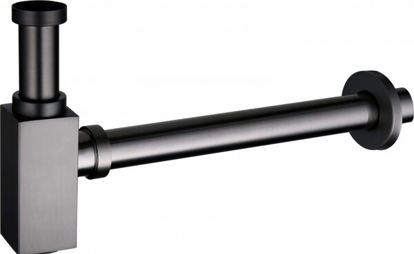 Mexen Kvadrat szifon medence-polszifon, grafit, 79960-66