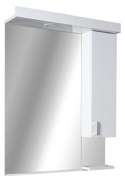 Viva STYLE Tükrös fürdőszobai szekrény LED világítással - JOBBOS szekrénnyel - 55 x 97 x 17 cm