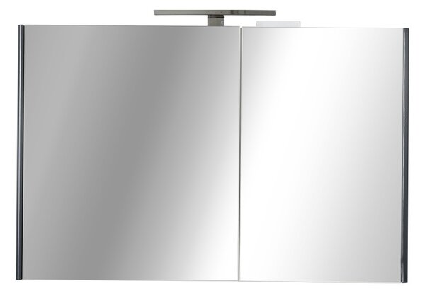 TMP SHARP - FEKETE - Tükrös fürdőszobai szekrény - 100 cm