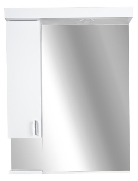 Viva STYLE Tükrös fürdőszobai szekrény LED világítással - BALOS szekrénnyel - 55 x 97 x 17 cm