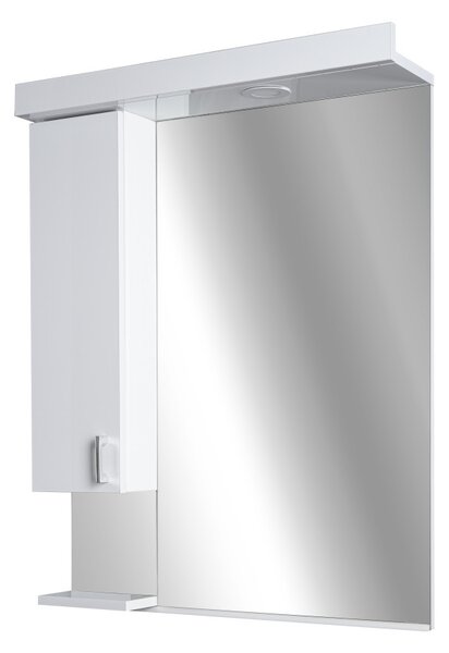Viva STYLE Tükrös fürdőszobai szekrény LED világítással - BALOS szekrénnyel - 55 x 97 x 17 cm
