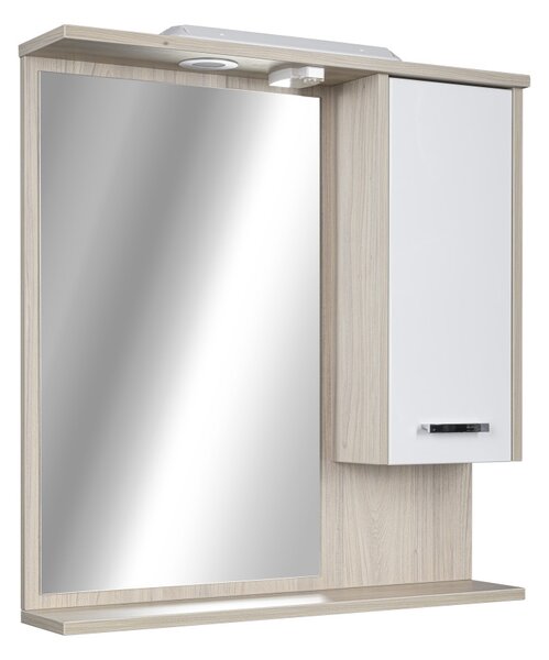 TMP ZX - SONOMA - Tükrös fürdőszobai szekrény LED világítással - 55 x 80 cm