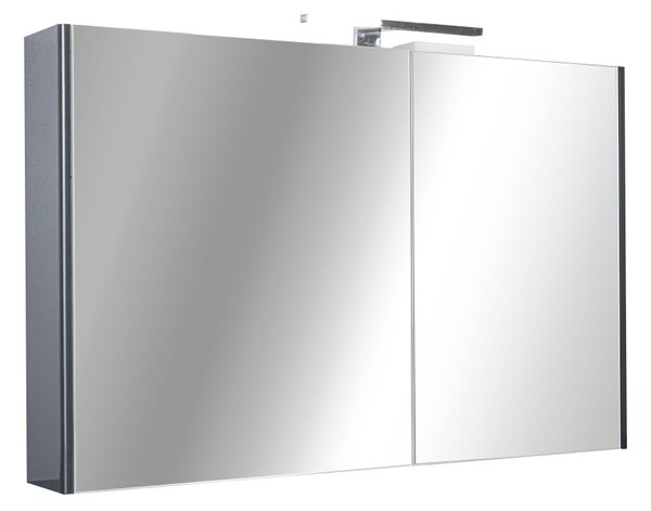 TMP SHARP - FEKETE - Tükrös fürdőszobai szekrény - 100 cm