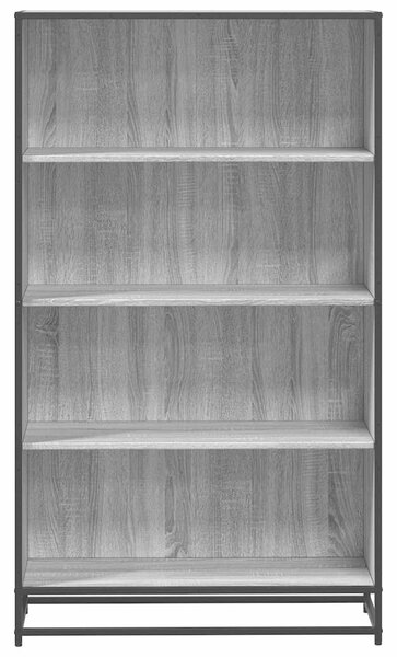 VidaXL szürke sonoma színű szerelt fa könyvespolc 80,5 x 35 x 139 cm