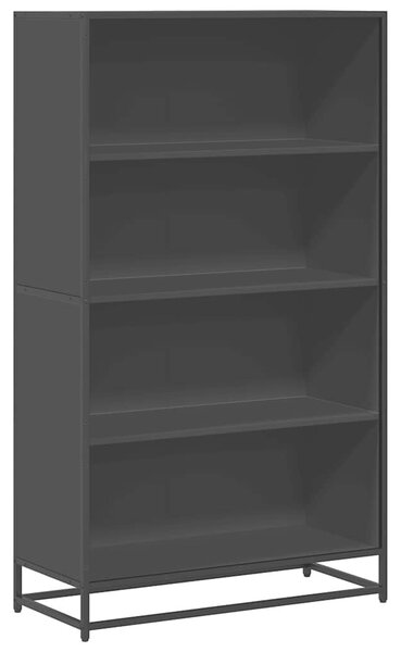 VidaXL fekete szerelt fa könyvszekrény 80,5 x 35 x 139 cm