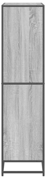 VidaXL szürke sonoma színű szerelt fa könyvespolc 80,5 x 35 x 139 cm
