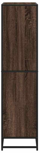VidaXL barna tölgy színű szerelt fa könyvszekrény 80,5 x 35 x 139 cm