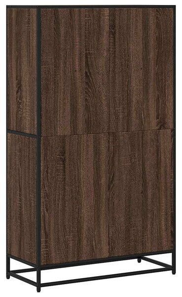 VidaXL barna tölgy színű szerelt fa könyvszekrény 80,5 x 35 x 139 cm