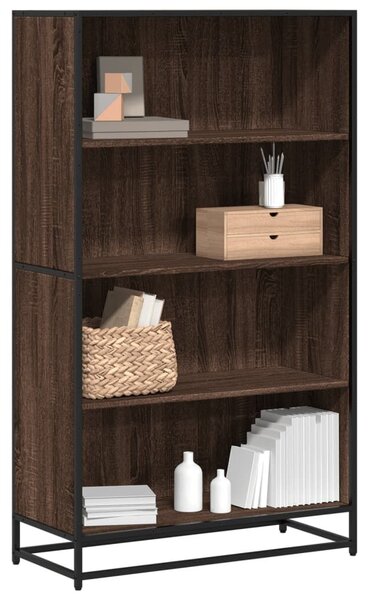 VidaXL barna tölgy színű szerelt fa könyvszekrény 80,5 x 35 x 139 cm
