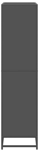 VidaXL fekete szerelt fa könyvszekrény 80,5 x 35 x 139 cm