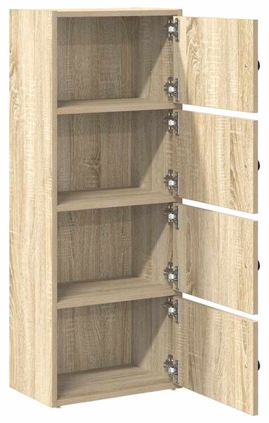 VidaXL sonoma tölgy színű szerelt fa könyvszekrény 40x24x102 cm