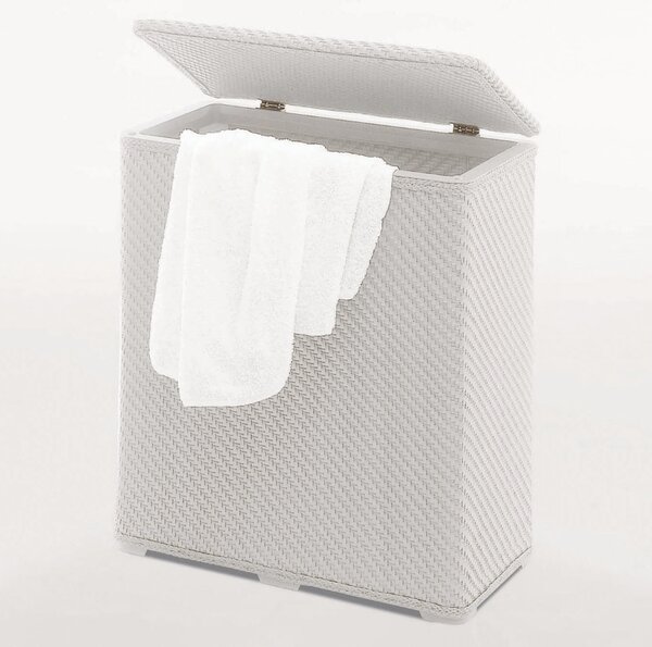 Aqualine Aqualine, AMBROGIO szennyeskosár 50x55x28 cm, fehér, 203802