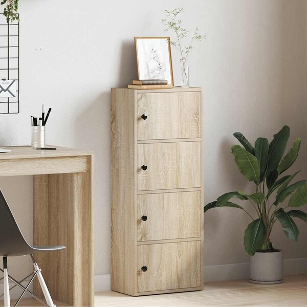 VidaXL sonoma tölgy színű szerelt fa könyvszekrény 40x24x102 cm