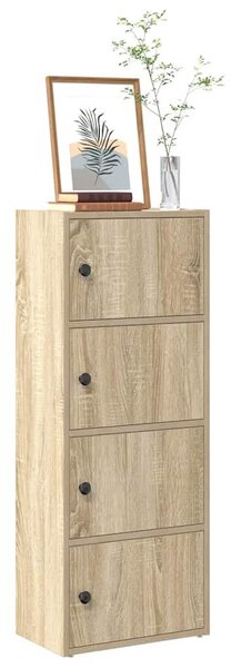 VidaXL sonoma tölgy színű szerelt fa könyvszekrény 40x24x102 cm
