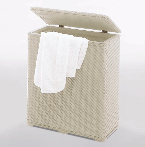 Aqualine Aqualine, AMBROGIO szennyeskosár 50x55x28 cm, bézs, 203803